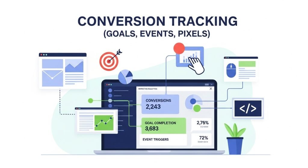 Conversion Tracking (Goals, Events, Pixels)