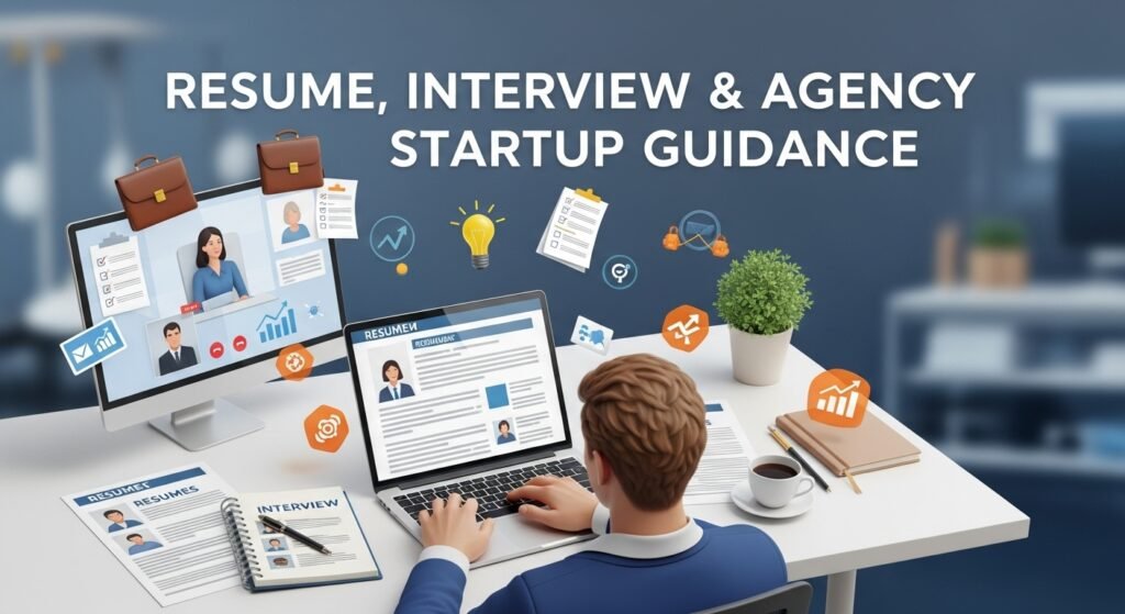 Resume, Interview & Agency Startup Guidance